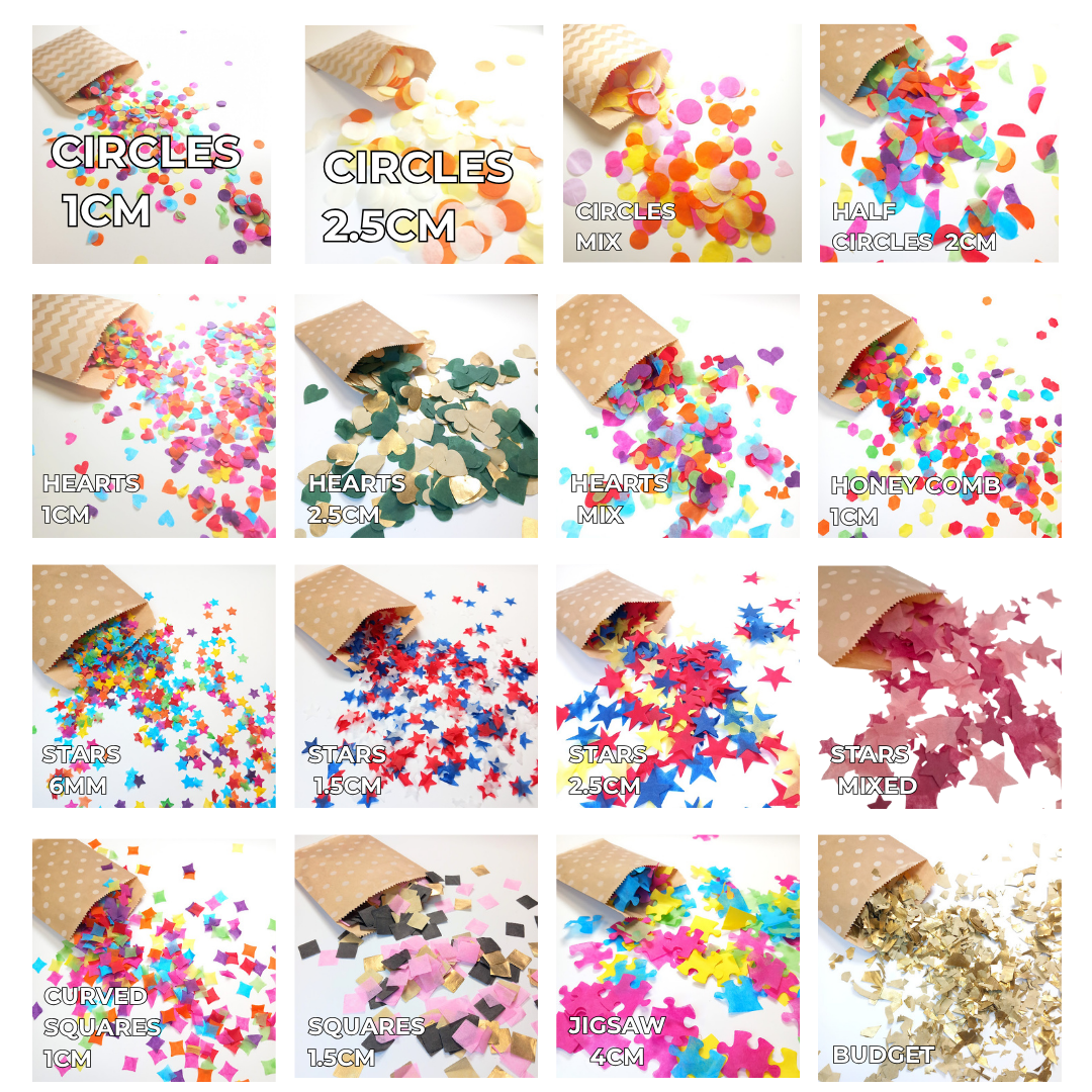 Biodegradable Wedding Confetti - White, Ivory, Sage Green, Baby Pink, Peach, Rose Pink