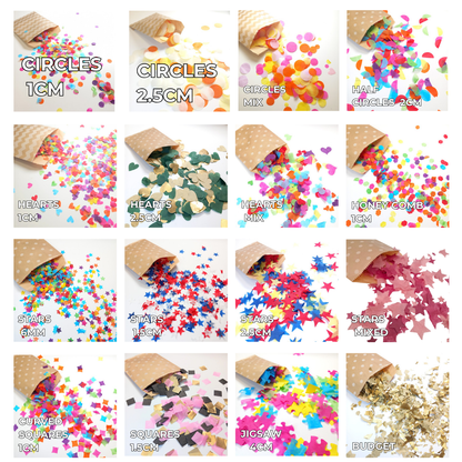 Biodegradable Wedding Confetti - White, Ivory, Sage Green, Baby Pink, Peach, Rose Pink