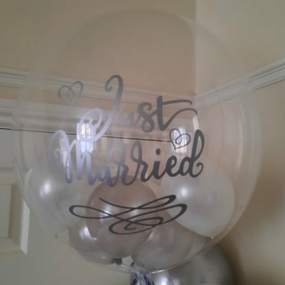 Bubble Balloon Vinyl Sticker - Wedding & Anniversary