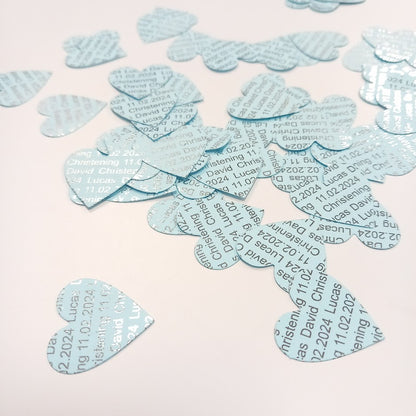 Personalised Table Confetti - Christening, Communion, Confirmation, Wedding, Birthday, Baby Shower, Hen Night