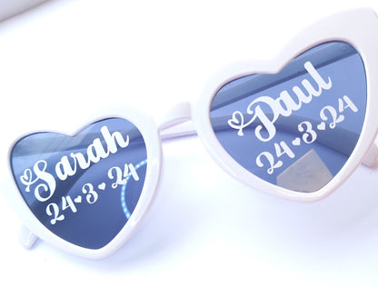 Wedding Sunglasses personalised with names or message