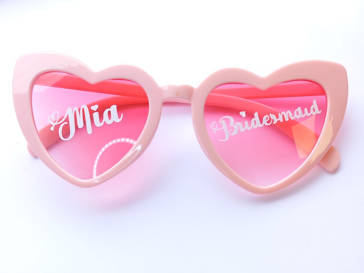 Wedding Sunglasses personalised with names or message