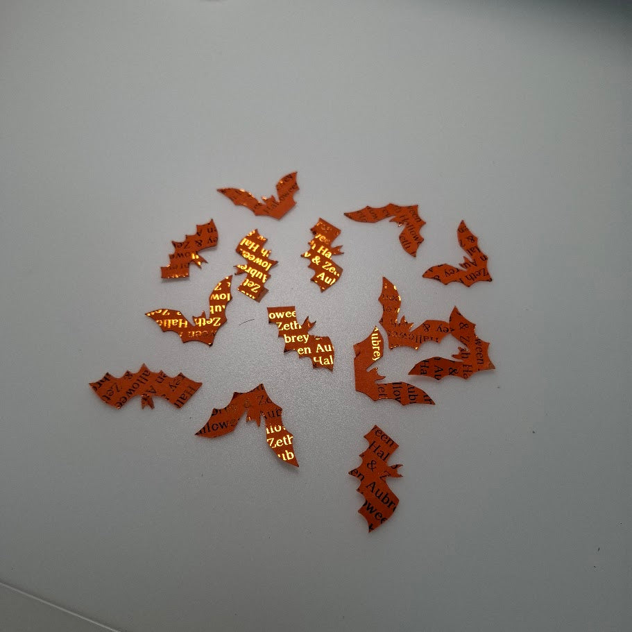 Halloween Gothic Table Confetti - Personalised
