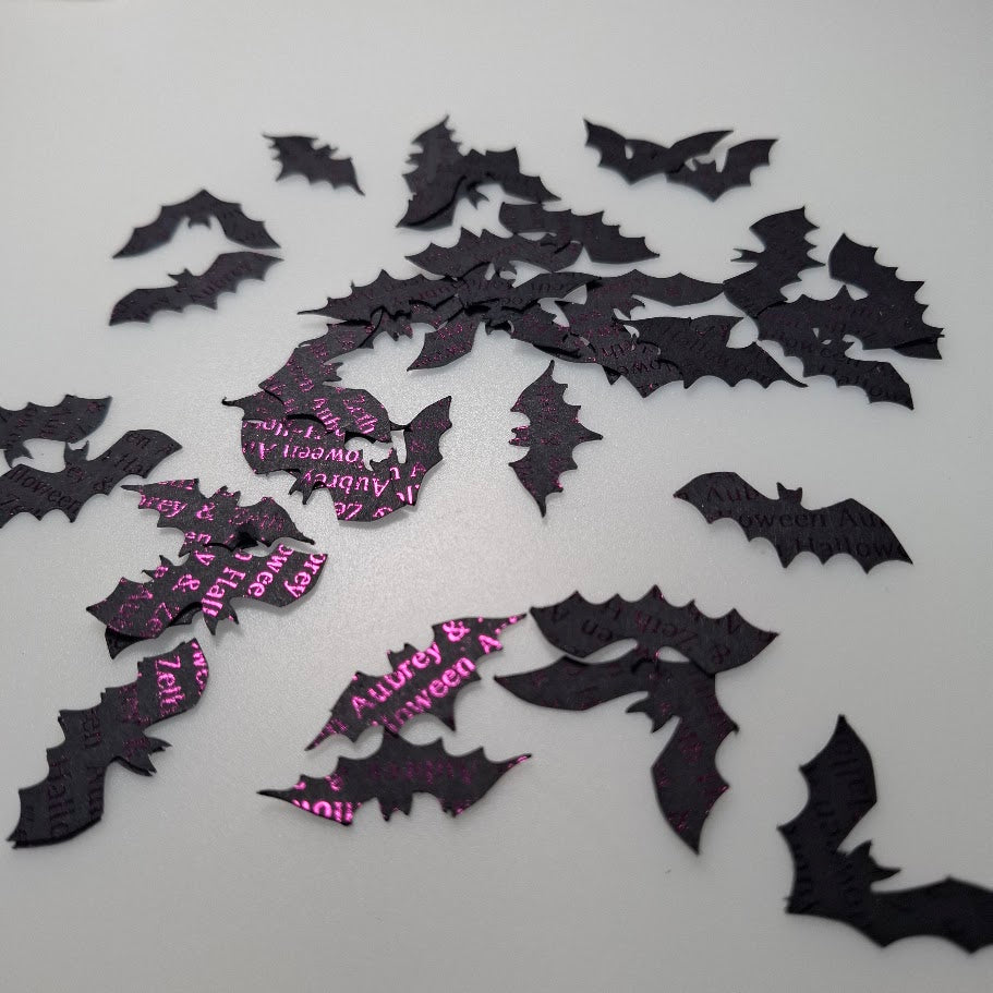 Halloween Gothic Table Confetti - Personalised