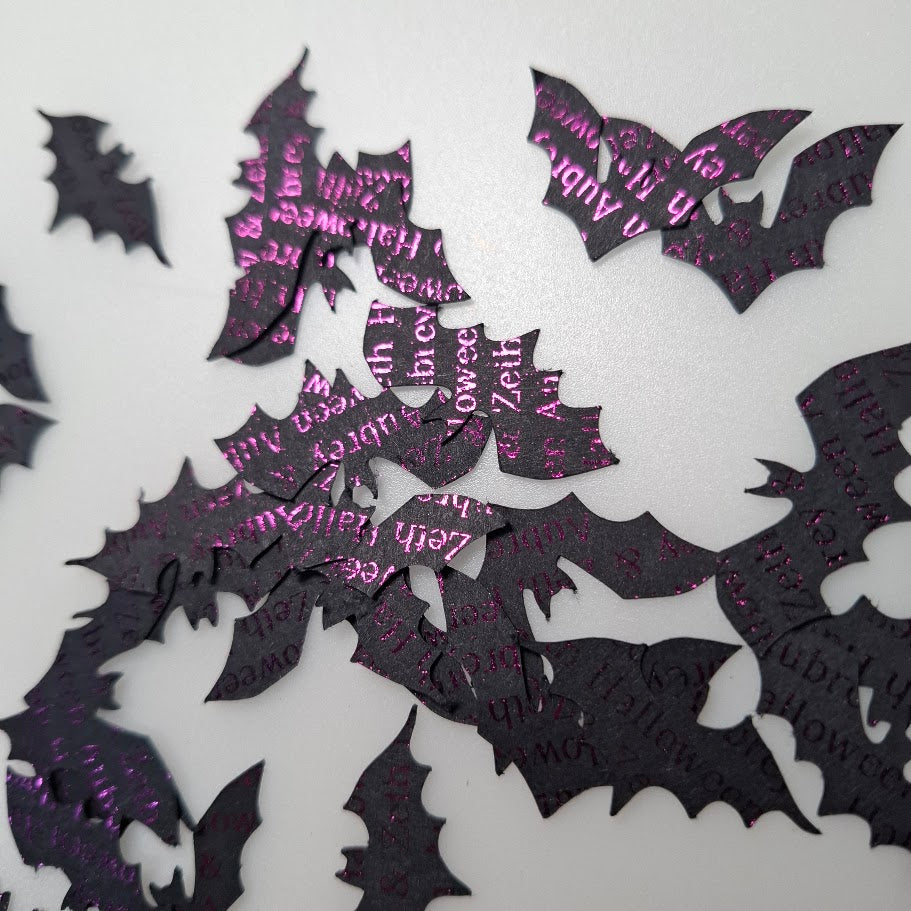 Halloween Gothic Table Confetti - Personalised