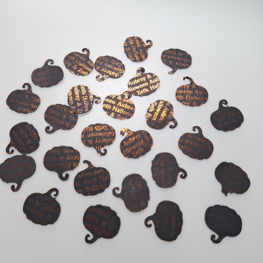 Halloween Gothic Table Confetti - Personalised
