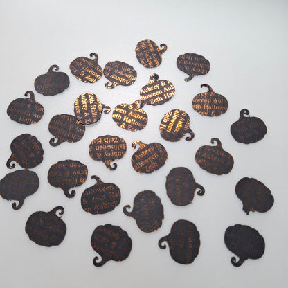 Halloween Gothic Table Confetti - Personalised