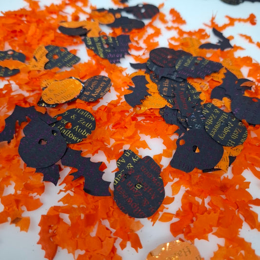 Halloween Gothic Table Confetti - Personalised