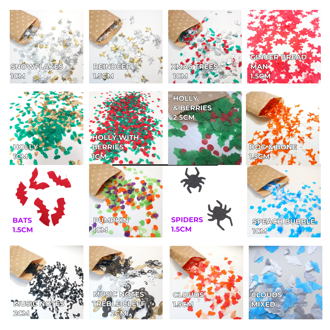 Biodegradable Wedding Confetti - White, Ivory, Sage Green, Baby Pink, Peach, Rose Pink