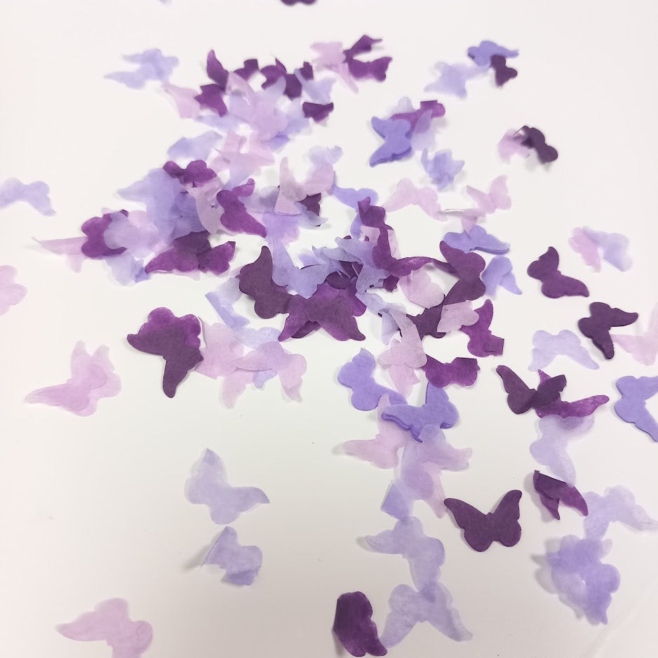 Biodegradable Wedding Confetti - Lilac, Lavender, Dark Purple