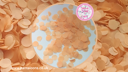 Biodegradable Wedding Confetti - Apricot Orange