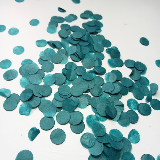 Biodegradable Tissue Paper Wedding Confetti - Teal Green