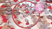 Load image into Gallery viewer, Biodegradable Heart Wedding Confetti - Red, RoseGold, White and Blush