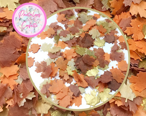 Biodegradable Maple Leaf Wedding Confetti - select your own colours