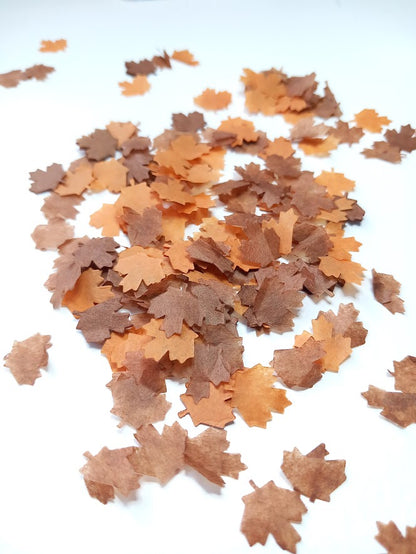 Biodegradable Maple Leaf Wedding Confetti - Autumn colours