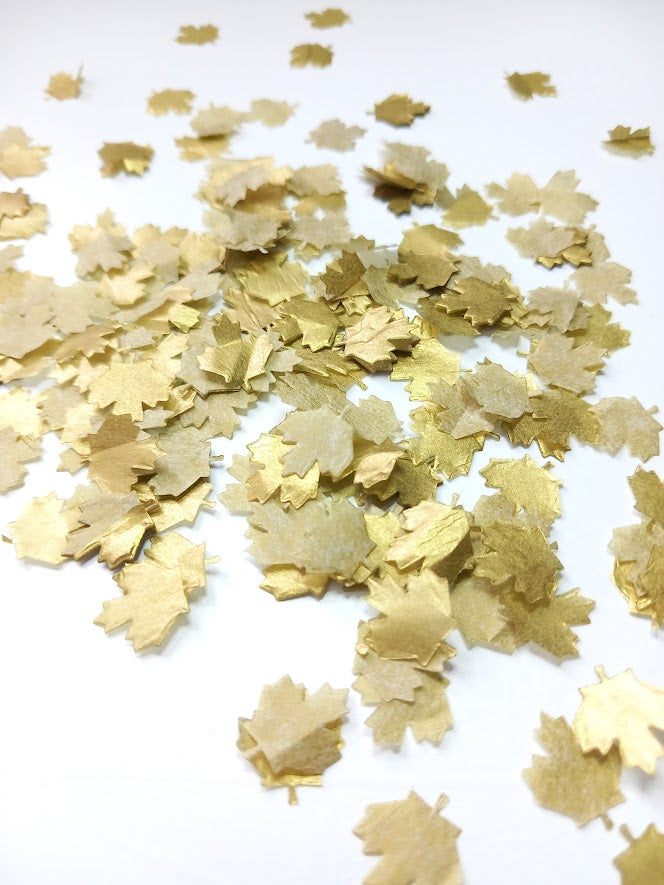 Biodegradable Maple Leaf Wedding Confetti - Autumn colours