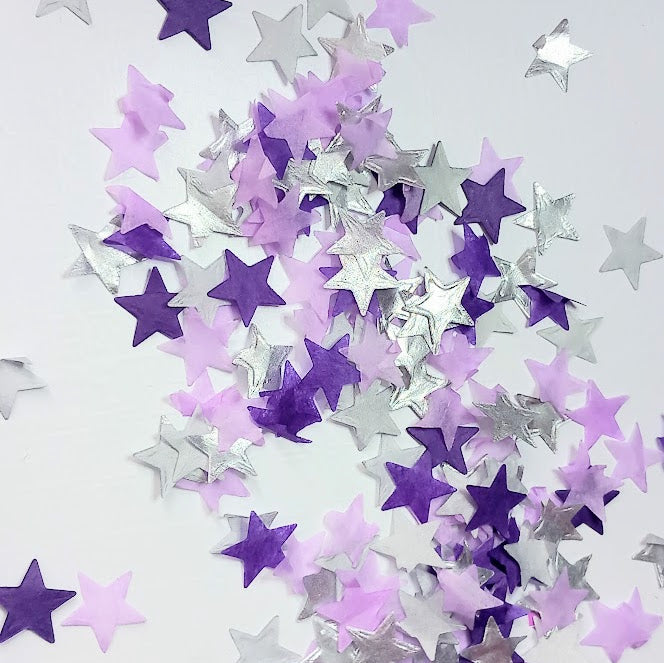 Biodegradable Wedding Confetti -  Purple, Lilac and Silver