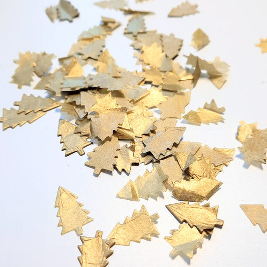 Biodegradable Xmas Tree Confetti - Gold, Red, Green, White and Silver