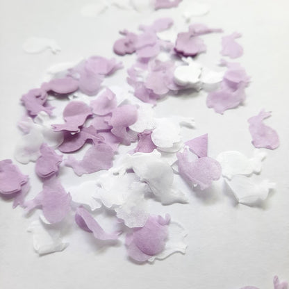 Biodegradable Wedding Confetti -  Lilac and White