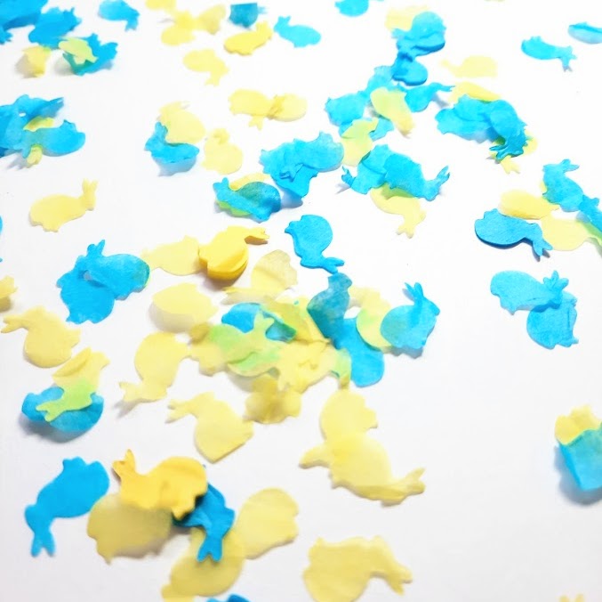 Biodegradable Tissue Paper Easter Wedding Confetti - Bunny Rabbits