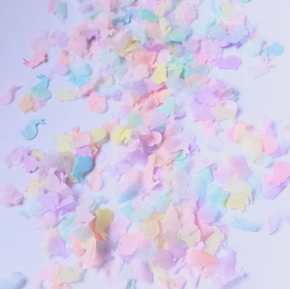 Biodegradable Tissue Paper  Wedding Confetti - Pastel Bunny Rabbits