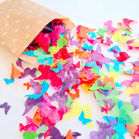 Biodegradable Wedding Butterfly Confetti - Rainbow