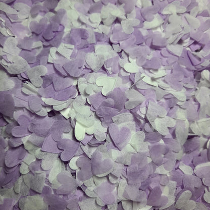 Biodegradable Wedding Confetti -  Lilac and White