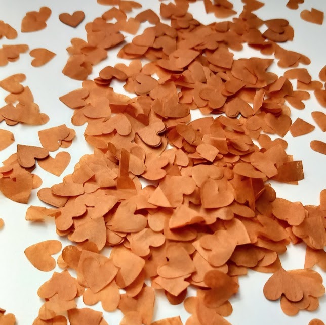 Biodegradable Wedding Confetti -  Burnt Orange