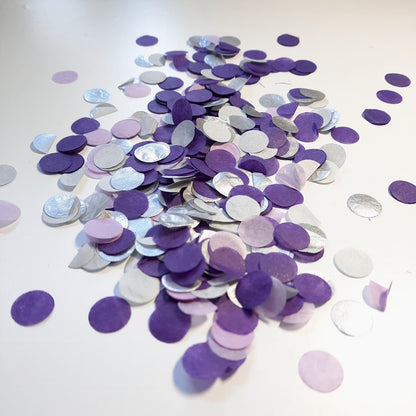 Biodegradable Wedding Confetti -  Purple, Lilac and Silver