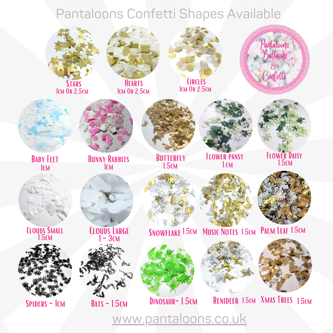 Biodegradable Wedding, Party Confetti and Balloon Package - Spring Floral Mix