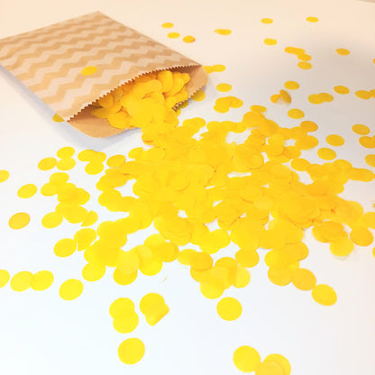 Eco Biodegradable  Wedding Confetti - Bright Yellow