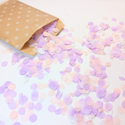 Biodegradable Wedding Confetti -  Blush, Lilac and White