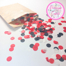 Load image into Gallery viewer, Biodegradable Wedding Confetti -  Red, Black and White