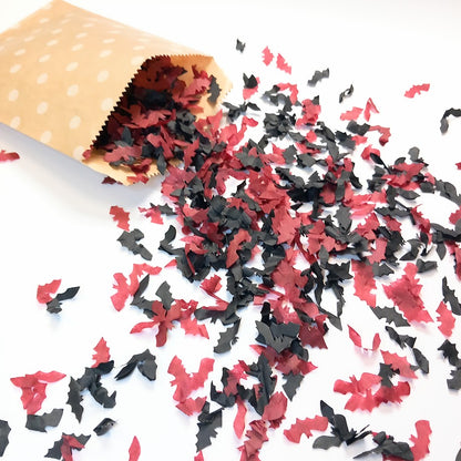 Biodegradable Halloween Bat Confetti - Black