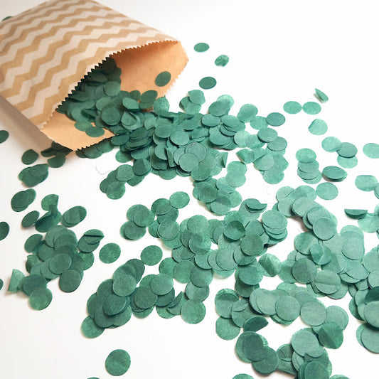 Eco Biodegradable Wedding and Party Confetti - Deep Green