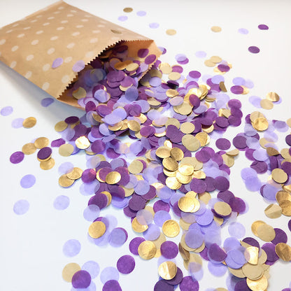 Biodegradable Wedding Confetti -  Lavender, Purple and Gold