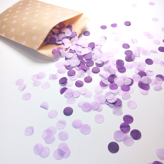 Biodegradable Wedding Confetti -  Lilac and Purple