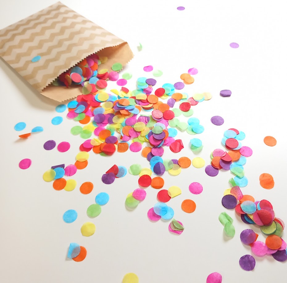 Biodegradable Wedding Confetti -  Rainbow