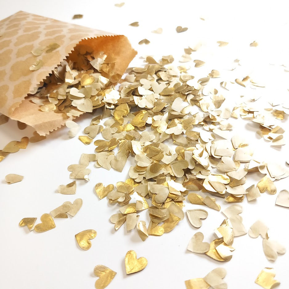 Biodegradable Wedding Confetti - Gold