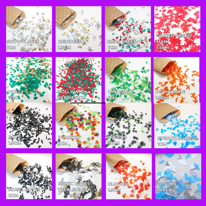 Biodegradable Tissue Paper Wedding and Halloween Confetti - Black and Dark Green