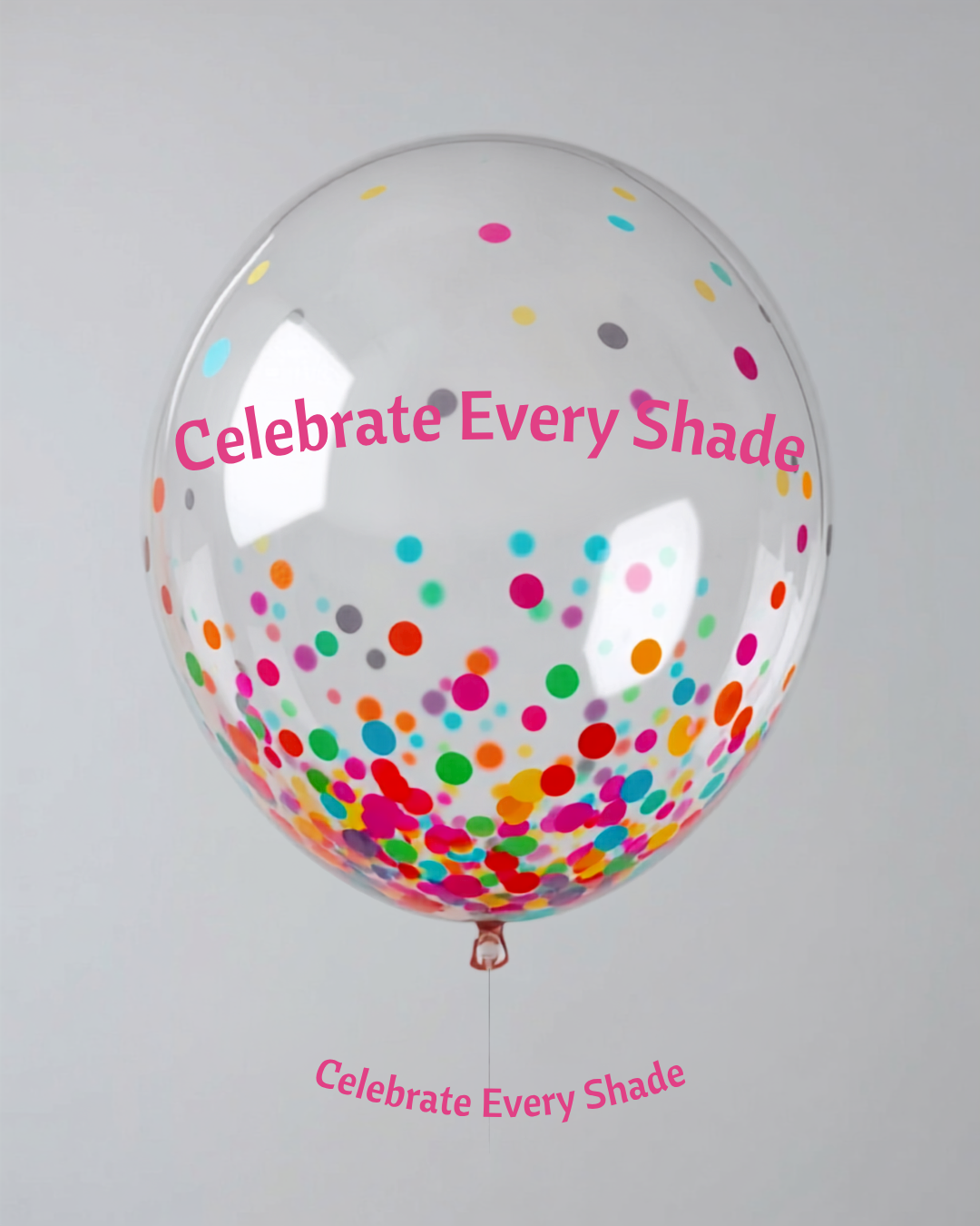 Confetti Filled Balloons with Free Ribbon - Rainbow colours