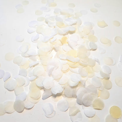 Biodegradable Wedding Confetti - Cream and White