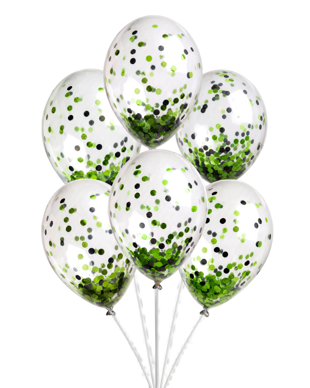 Confetti Filled Balloons with Free Ribbon - Halloween or Gothic Colours - Party or Wedding