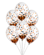 Confetti Filled Balloons with Free Ribbon - Halloween or Gothic Colours - Party or Wedding