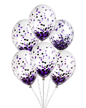 Confetti Filled Balloons with Free Ribbon - Halloween or Gothic Colours - Party or Wedding