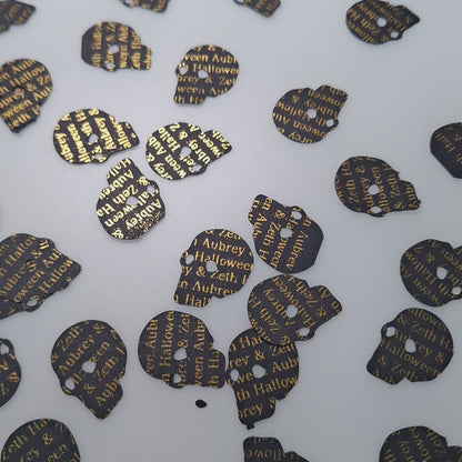 Halloween Gothic Table Confetti - Personalised