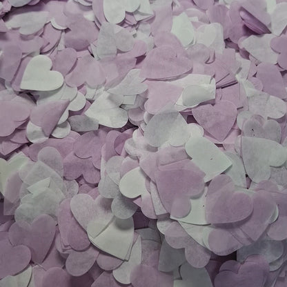 Biodegradable Wedding Confetti -  Lilac and White