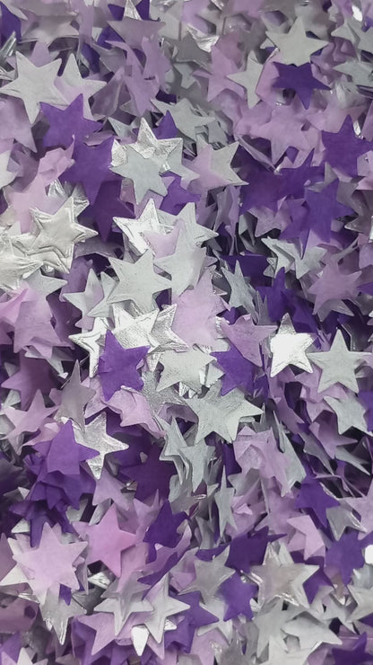 Biodegradable Wedding Confetti -  Purple, Lilac and Silver