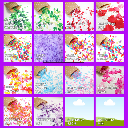 Biodegradable Wedding Confetti Glassine Bags - The Suzi - Love Rocks