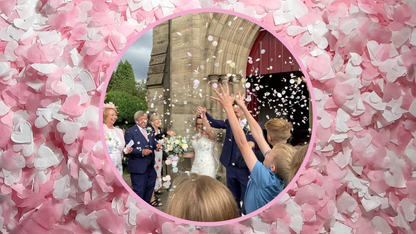 Biodegradable Wedding Confetti - Deep Green and Green Tea